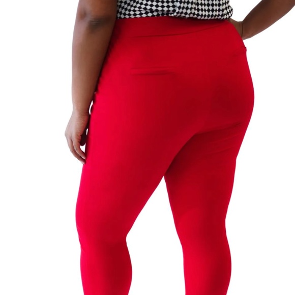 Maree Pour Toi Red Compression Pants - Picture 2 of 7